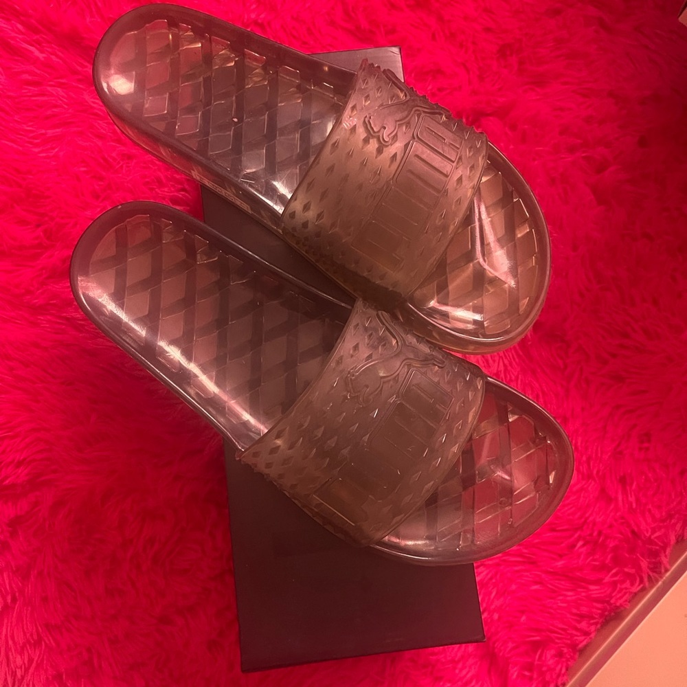 Rihanna puma by fenty jelly slides 9.5 women